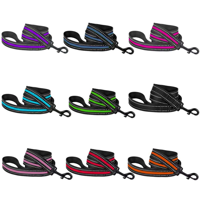 1.5m Night Reflection Dog Pet Towing Rope Guard Rope Pet Walking Training Leash Cats Dogs Harness Collar Lead Strap accessories