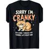 European Sizes Sorry I'M Upset, I'M Going Through My Bad 60-Year-Old Pattern Cat T-Shirt - Street Style Short Sleeve T-Shirt for Men