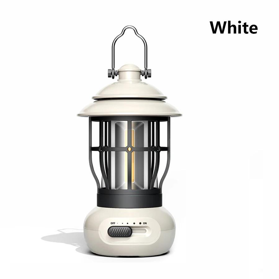 LED Camping Lantern Portable Tent Lamp USB Rechargeable Camp Lamp 3 Lighting Modes Tent Light for  Outdoor Hiking Climbing Yard