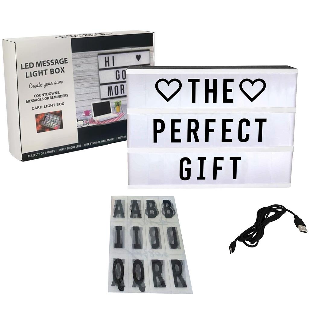 Světelný box s písmeny Led Light Box Dětská ložnice Dekor Miminko Rozsvícená cedule Písmena Tabule Dárky pro chlapce a děti a milovníky