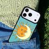 Lustige Sonne Mond Handyhülle Hülle Kompatibel mit für IPhone 17air 16e 15 14 13 12 11Pro Max 17 Air
