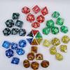 7Pcs/set 7-Die DND Dice Multifacetado Jogo de Mesa D4 D6 D8 D10 D12 D20 Jogo de Dados Jogo de Festa Acrílico Poliédrico Dados TRPG DND