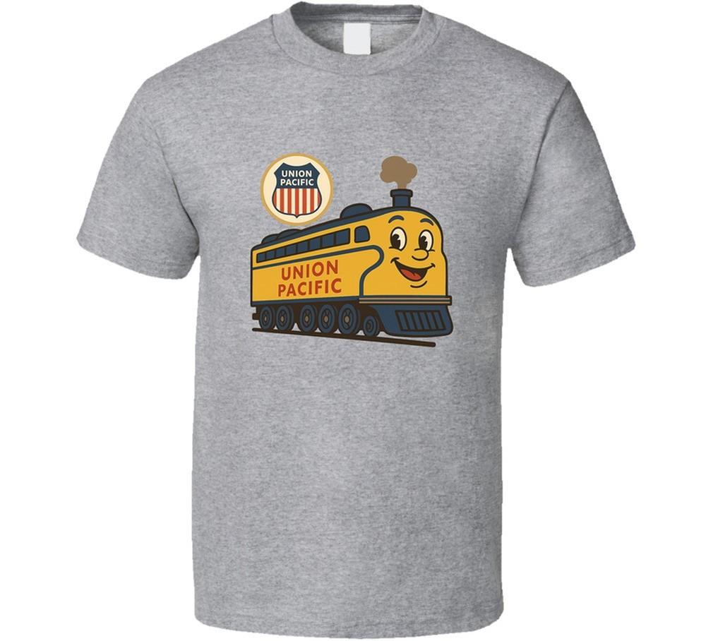 Union Pacific Rail Cartoon Defunked Railway Retro Logo T Shirt Unisex T-Shirt M