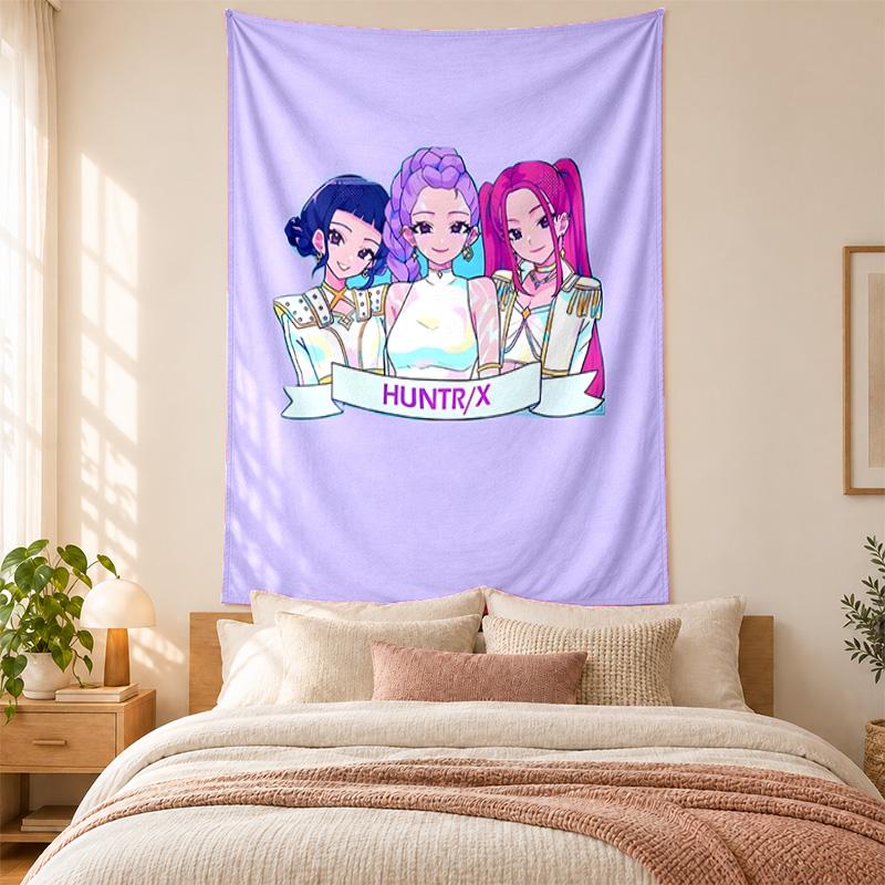 Tapiz Cazadores de Demonios Kpop alta calidad para decorar paredes de sala de estar, dormitorio, residencia estudiantil ideal como arte de pared para dormitorio o regalo de vacaciones