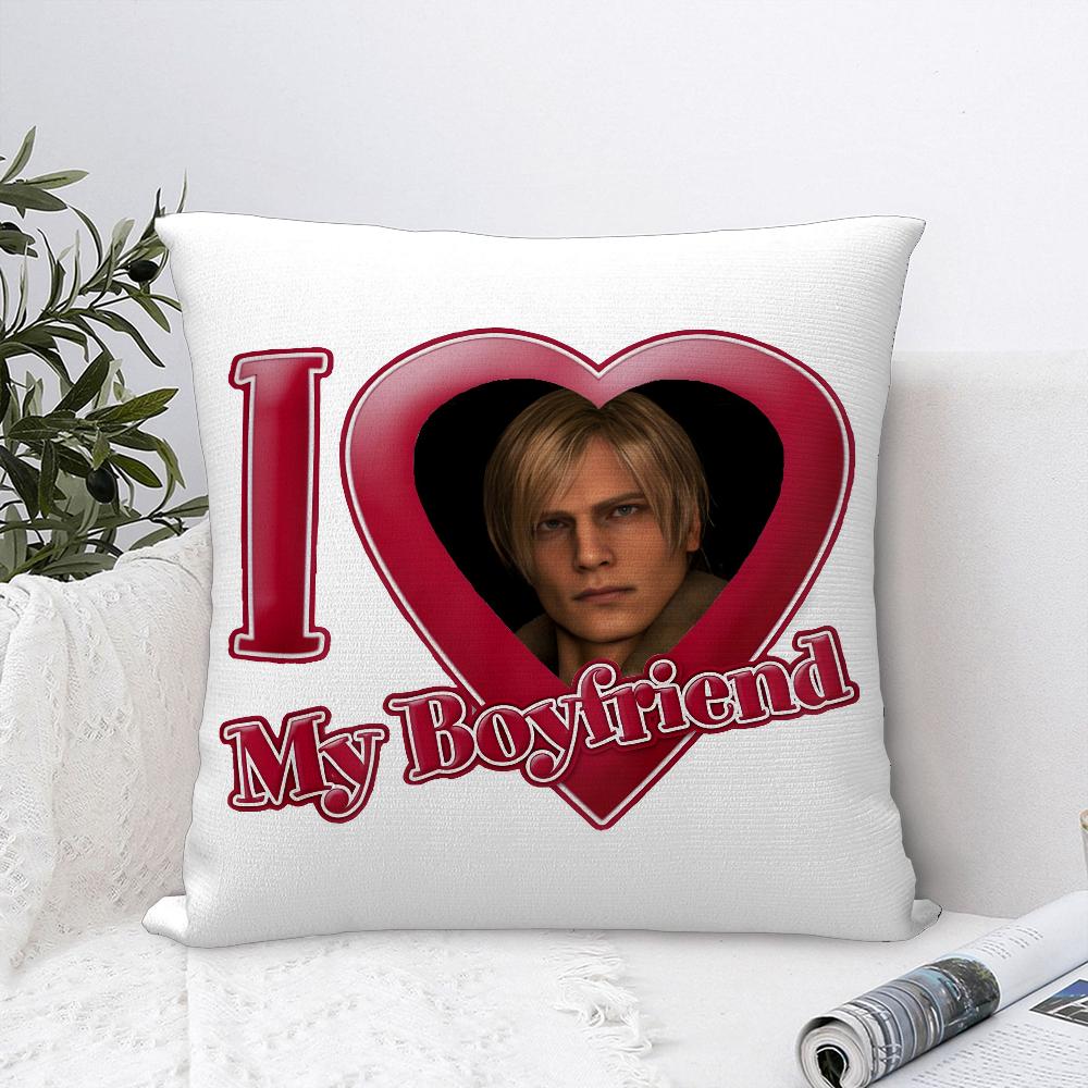 Muscle L-Leon Kennedys Pillow Case Plush Fabric Soft Pillowcase Double Sided Print Sofa Cushion Cover Throw Pillow Cover
