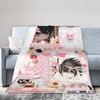 L Lawliet Knitted Blanket Deathnotes Anime Fuzzy Throw Blanket Bedroom Sofa Decoration Ultra-Soft Warm Bedspreads
