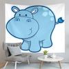 Cartoon Baby Animals Tapestry Cute Tiger Tapestry Creative Theme for Children Wall Hanging Living Room Bedroom Dorm Tapestries