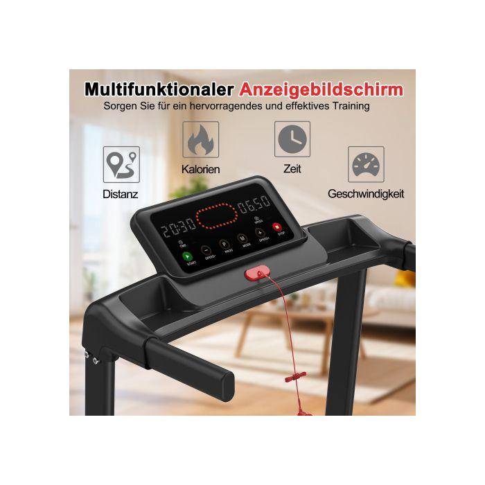 Tapis roulant pliable - NEWTRAL - Modèle 12 km/h - Capacité 120 kg - Écran LED - 12 modes préréglés