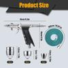 Kit aerograf, pistol aerograf cu declanșare dublă, set de instrumente de pulverizare cu aerograf pentru pictarea unghiilor, tort, tatuaj, machiaj