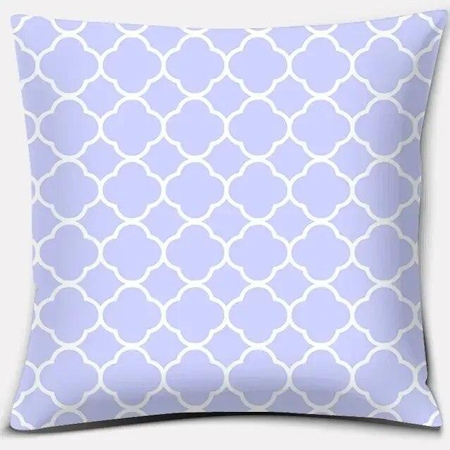 Purple Pattern Throw Pillow Home Office Decoration Bedroom Sofa Car Cushion Cover