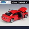 Welly 1/24 2016 DODGE Charger R/T Alloy Sports Car Model Diecast Metal Track Racing Vehicles Car Model High Simulation Kids Gift