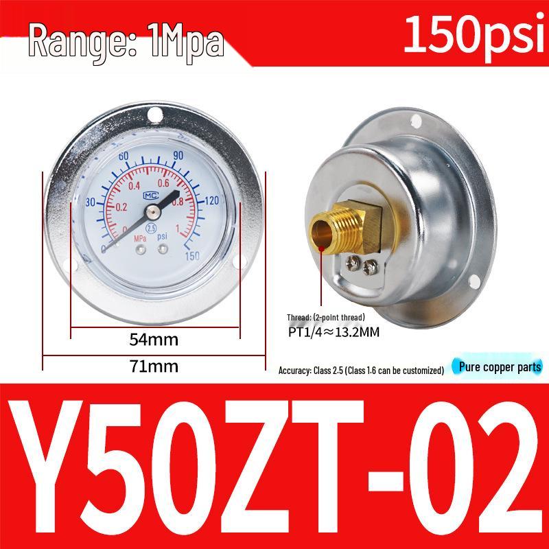 Axial Air Pressure Gauge with Edge Y40/Y50 PSI Radial Regulator