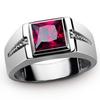 He Cheng Multi-Color Zircon Ring - European and American Trendy Unisex Design