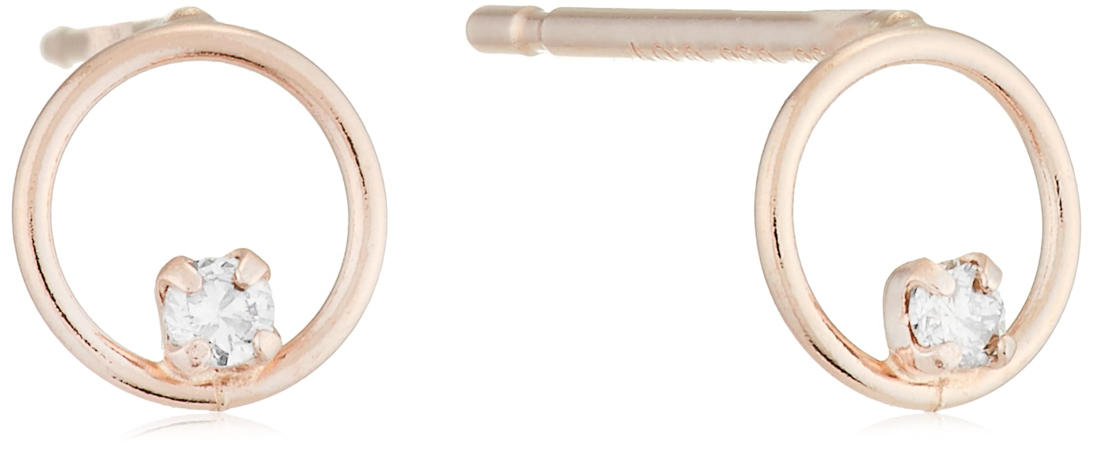 

ESTELLE K10 Pink Gold Diamond Earrings, 0212-1449-0022-0000