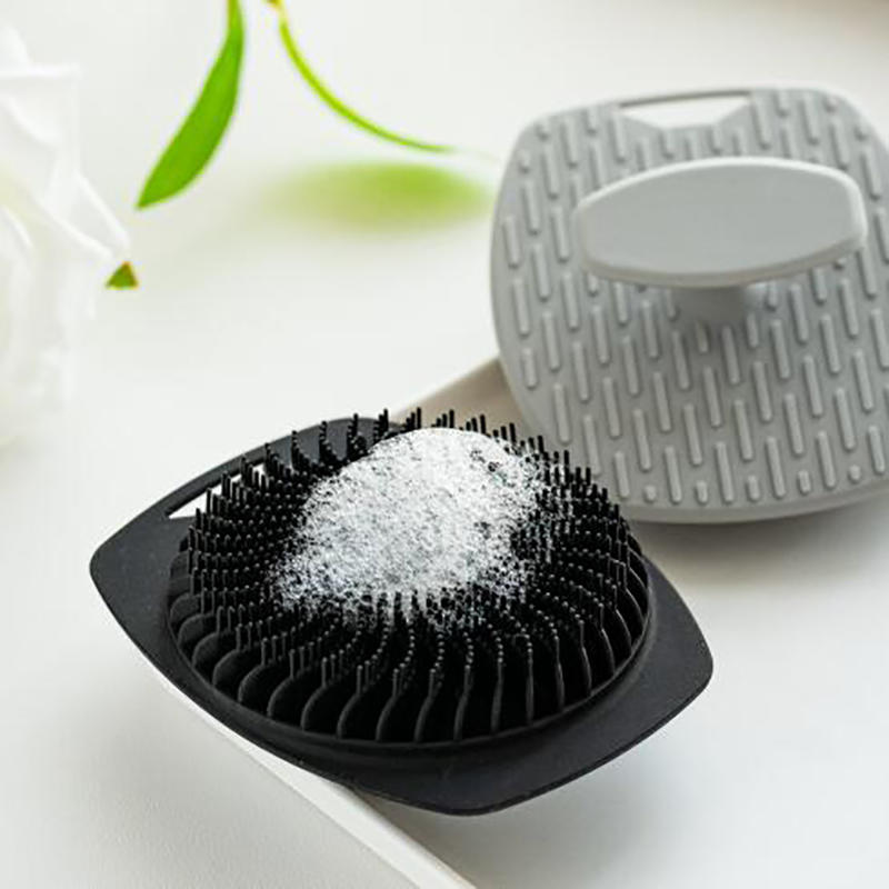 Silicone Body Scrubber Bath Wash Brush Exfoliating Body Brush Shower Face Scrubber Handle Wet & Dry Brushing for Man Women