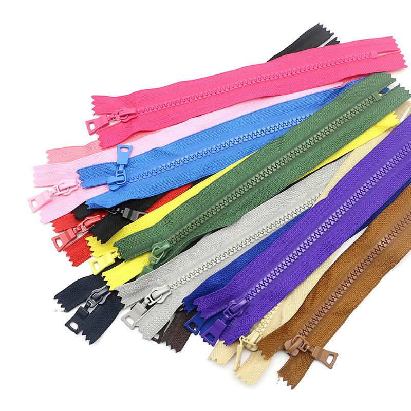 1Pcs 5# 20cm Resin Zippers Open-End Auto Lock ECO colorful plastic Nylon Coil zipper for Sewing clothes Clothing garment