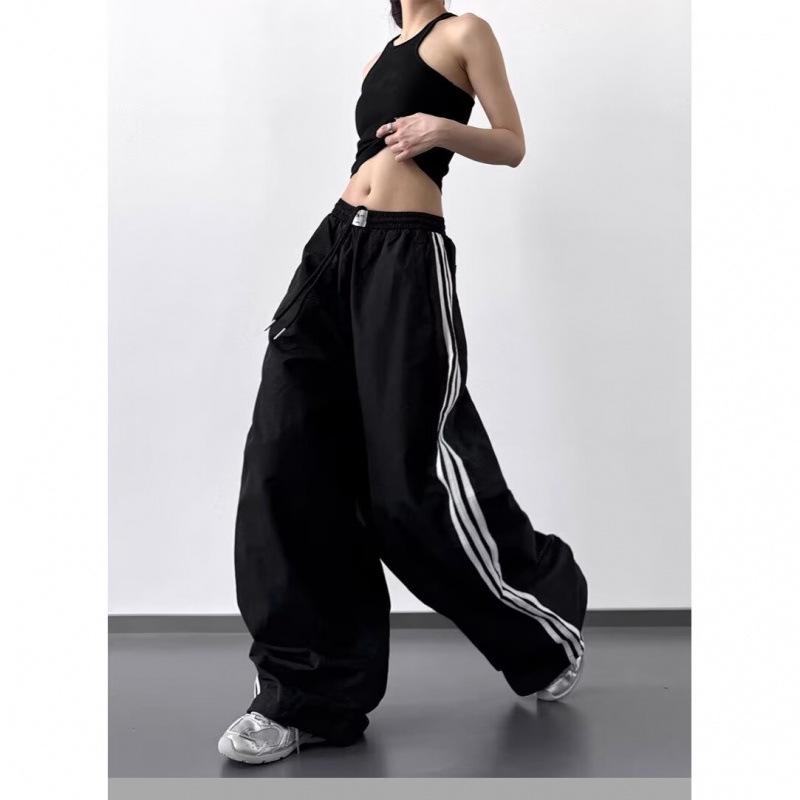 2025 Dam Casual Vida Cargo-byxor med Patchwork-randdetalj