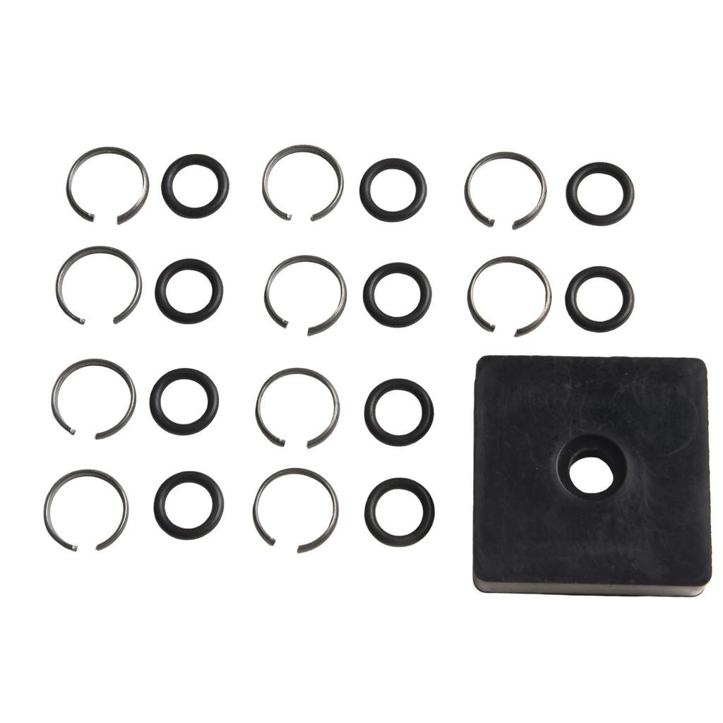 Wrench Retaining Ring Clip Set with O Rings Compatible with Pneumatic Use