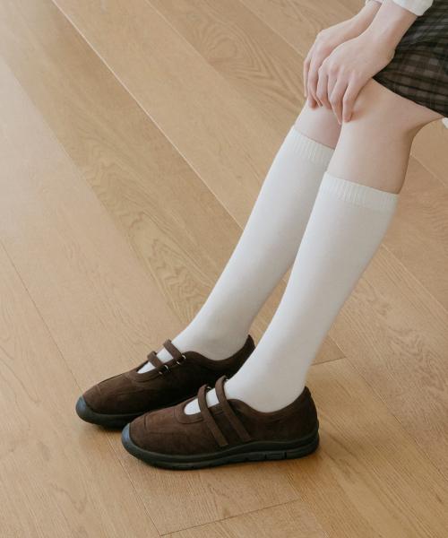 [Elizabeth Stuart] Two-Strap Mary Jane Flat Sneakers [EBAL157511]