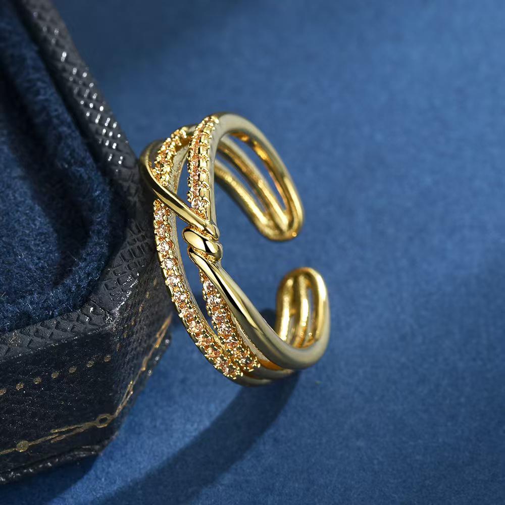 Minimalist Geometric Open Ring for Women - Niche Design, Versatile High-End Style