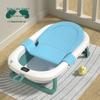 Foldable Baby Bathtub - Large, Sit or Lie for Kids, Newborn Bath Essentials for Home Use