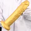 Silicone Eggless Oversized Dildo Oversized Thick and Extra Long Golden Giant Simulated Dildo Stallion Anal Plug