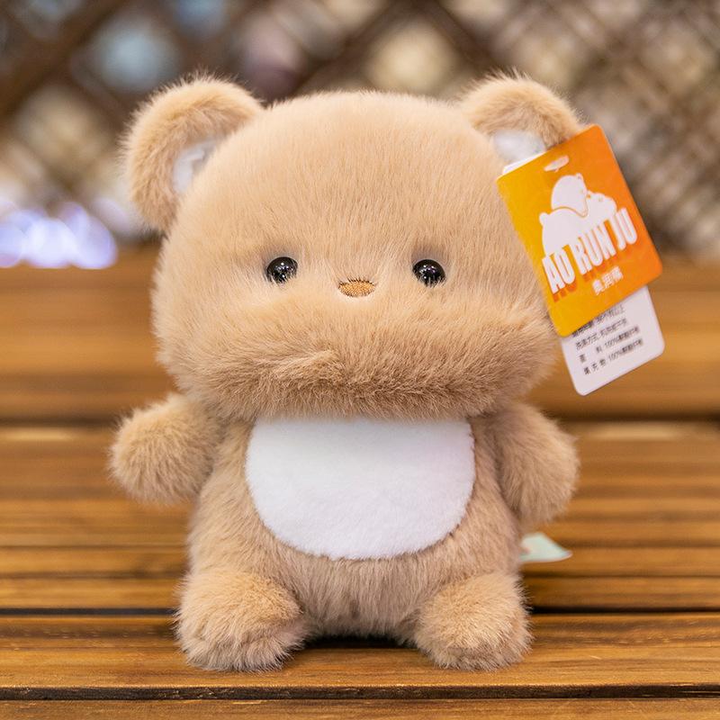 Mini Cute Little Fox Table Companion Doll Dolls Siamese Cat Plush Toys Office Ornaments Doll