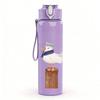 1PC Three Wooden Seagull Bird Print 750ml Color Plastic Sports Water Bottle Leakproof Flip Straw Lid Suitable for Sports Office Home Use