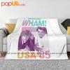 Wham In Concert USA Tour '85 George Michael Andrew Ridgeley 80er Ultra-Weiche Decke Steppdecke Winter Sofadecke Bettbezüge