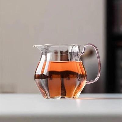 Japanese Style Fluted Borosilicate Glass Tea Pitcher