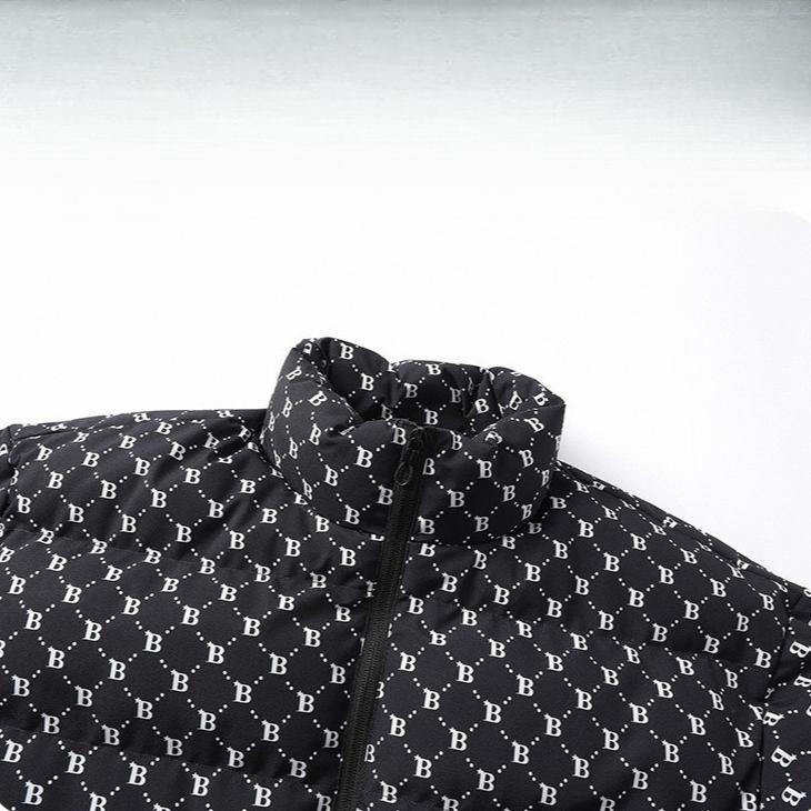 Cotton-padded Coat Men's Fashionable Hooded Down Jacket Windproof and Warm Bread Jacket Thickened Down Jacket for Autumn and Winter