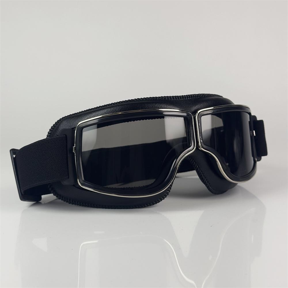 

2026 Vintage Motorcycle Goggles Retro Aviator Riding Windproof Dustproof Sunglasses Classic Biker Pilot Glasses