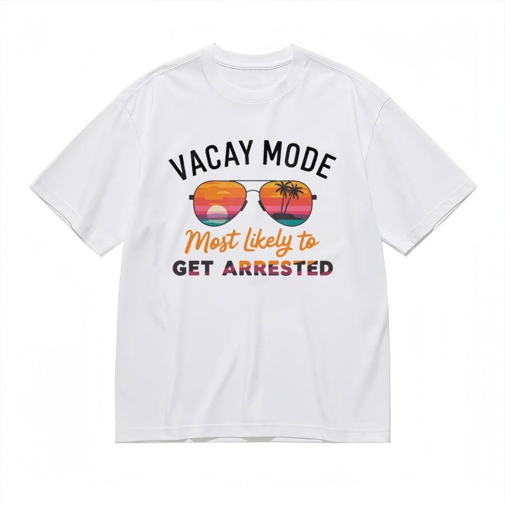 

Women s Breathable Classic T-Shirt Resort Inspired Colorful Scene Design Tee 4XL