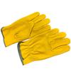 Cowhide Full Riding Gloves Knit Wrist Smooth Texture 17-inch Length-Stab-resistant for Outdoor Camping Gardening Work Labor