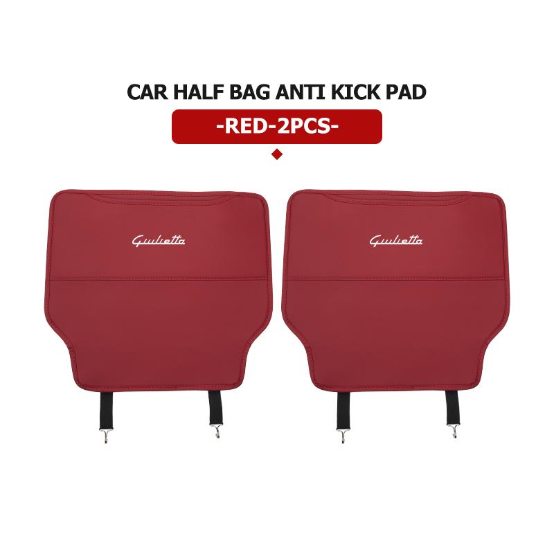 Für Alfa Romeo Autositz-Rückenlehne Anti-Kick-Pad Schutzmatte Aufbewahrungstasche Emblem Zubehör Giulietta GT 159 147 156 Mito Brera