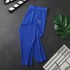 Mens Sexy Ice Silk Ultra-thin Transparent Thermal Leggings Long Johns Lounge Tight Pants Underwear