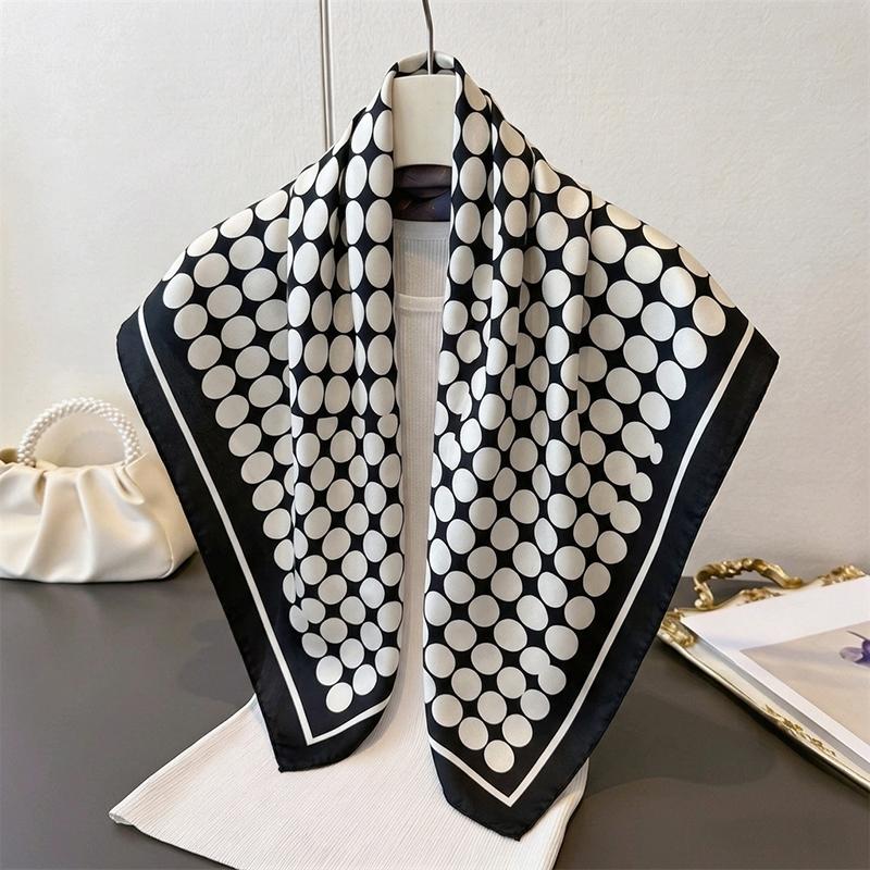 Women's Scarf Print Hijab Female Turban Fashion Luxury Headscarf Neckerchief Headband Shawl Bandana Windproof Handkerchief Wraps