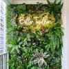 Flower Artificial Eucalyptus Carpet UV Protection Artificial Fern Grass  Privacy Screen