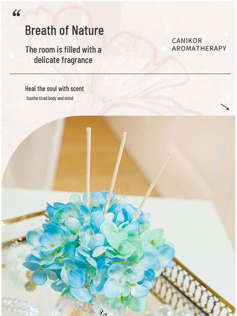 Floral Aroma Diffuser Bottle: Flameless Essential Oil Home Fragrance Gift for Bedroom, Long-Lasting and High-End.
