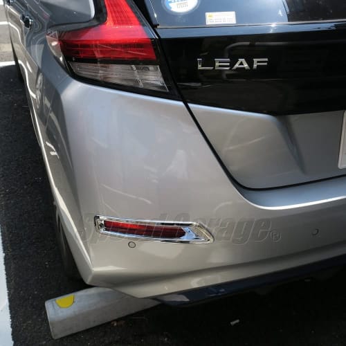 Speed arage Nissan Leaf ZE1 series exclusive rear fog lamp reflector plated cover frame garnish for NISSAN LEAF dress up custom parts