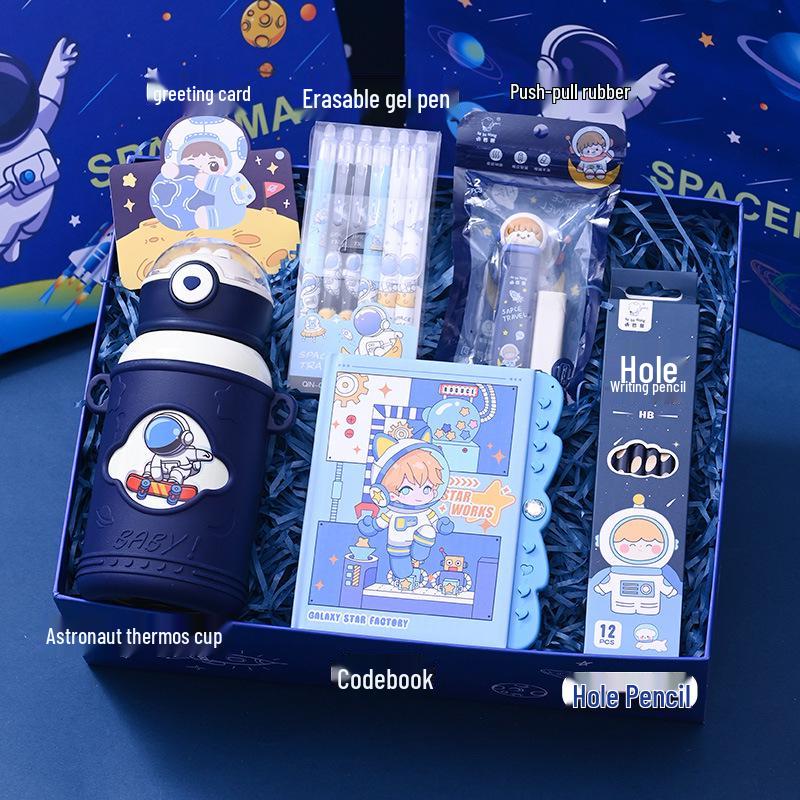 Children's Day Astronaut Stationery Gift Box for 10-Year-Old Boys - Surprise Birthday & Back-to-School Gift