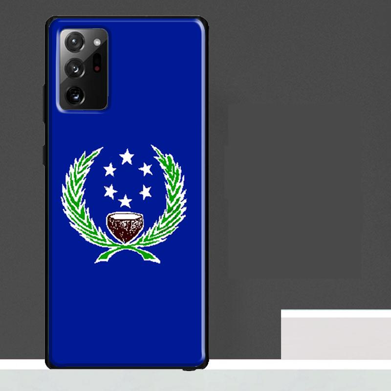 Pohnpei Ponape Flag Case For Samsung Galaxy S25 S24 S23 Ultra S9 S10 S20 S21 S22 Plus S23 FE S25 FE Phone Cover