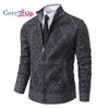 Cozy Up Pánska bunda jesenný a zimný trend pekný pánsky voľný voľný čas fleece sveter Univerzálny pletený sveter sveter na zips