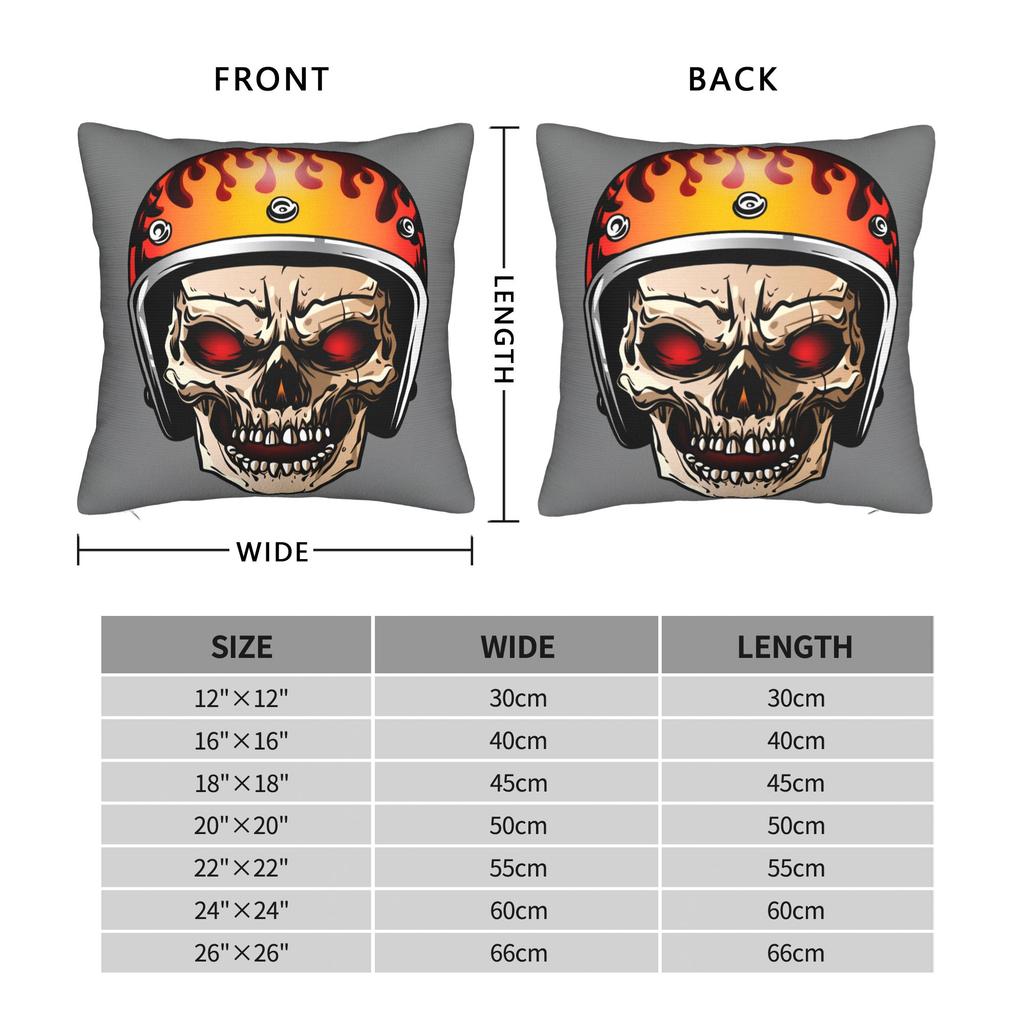 Black Grey Skull Face Día De Los Muertos Pillowcases Vintage Pillow Case For Couch Sofa Bedroom Soft Pillow Cover