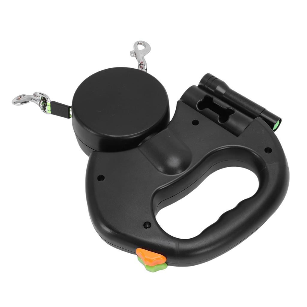 Dual Retractable Dog Leash Smart Night Light Double Headed Extendable Pet Leash for Walking