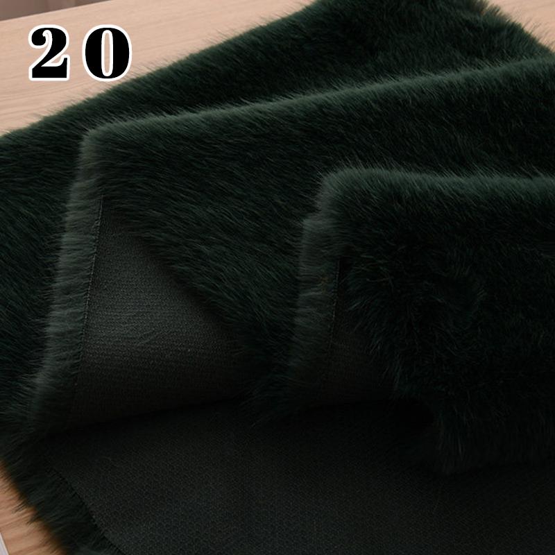 50*180cm Thicken High-end Simulation Fox Fur Fabric Fluffy Artificial Fur Fabric Diy Fur Clothing Fursuit Fur Collar Vest Scarf