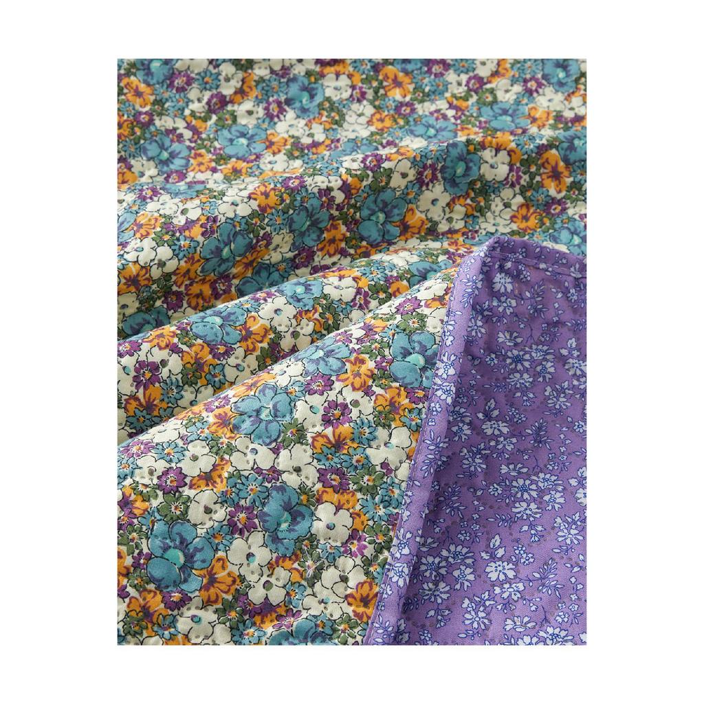 Fiore Viola Double Multi -purpose Cover 200x220 Cm Purple