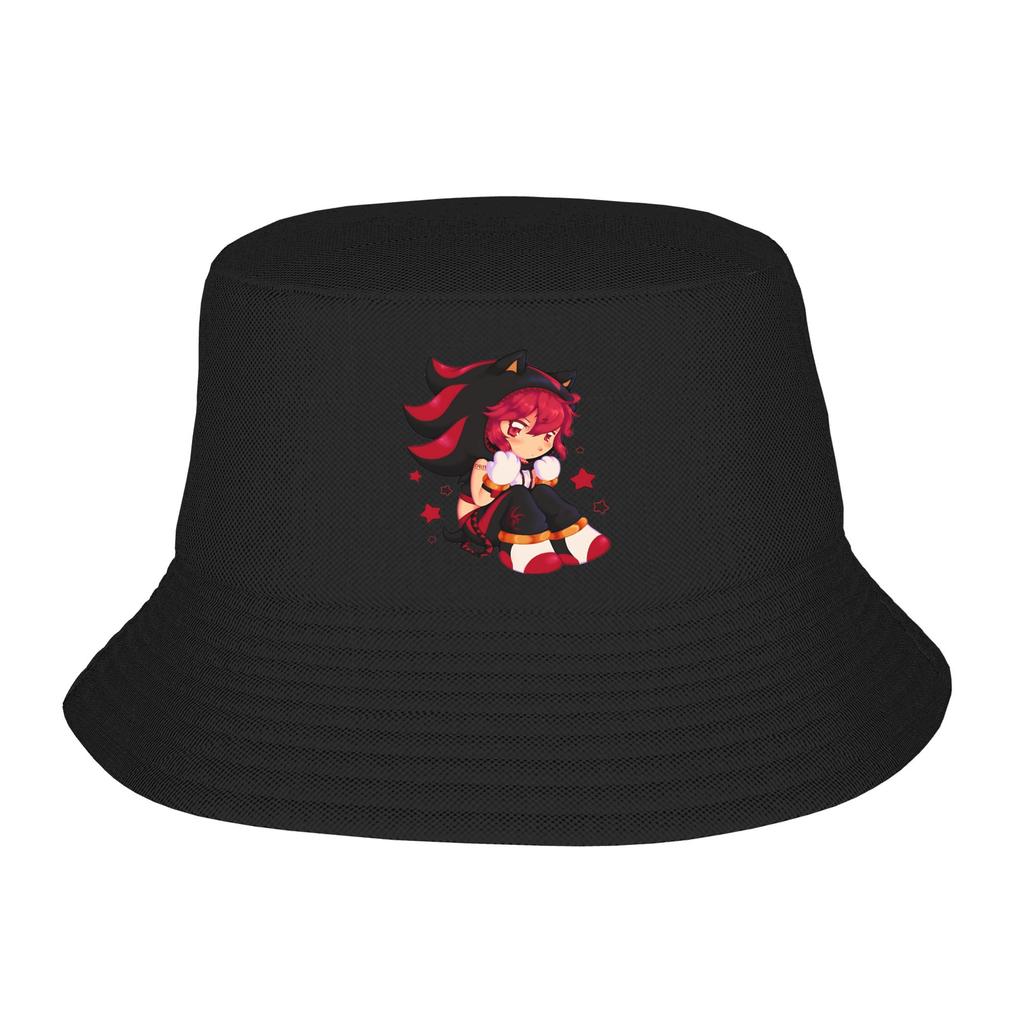 Style Kasane Teto Bucket Hat Unisex Lightweight Virtual Singer Fishing Cap Hot Summer Headwear Bob Hat