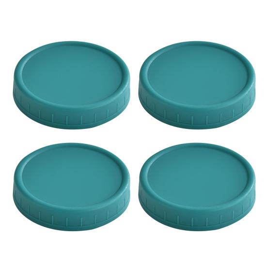 4Pcs 70/86MM Wide Mouth Mason Jar Lid Reusable Leak Proof Canning Cover Dishwasher Safe Food Grade Jar Sealing Lid Top Cap