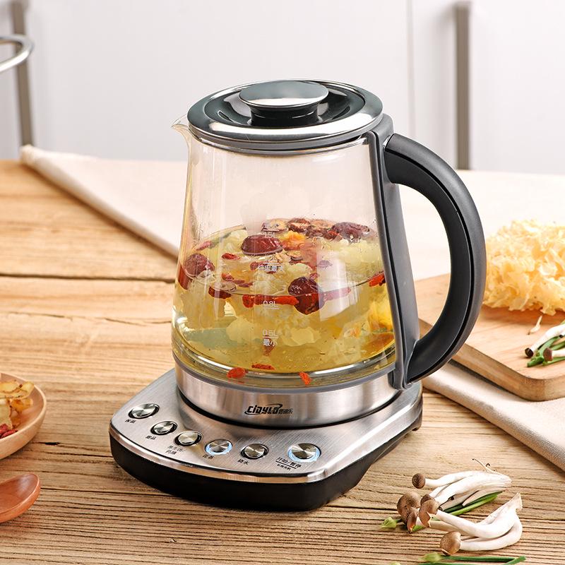 

CIDYLO Multifunctional Glass Electric Kettle for Stewing, Cooking, and Flower Tea. YK-G888
